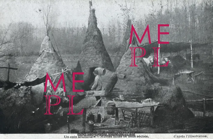 : France - Conical mud huts : France - Conical mud huts