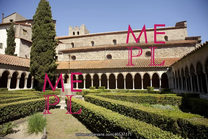 : FRANCE. EASTERN PYRENEES. Arles-sur-Tech. Abbey : FRANCE. EASTERN PYRENEES. Arles-sur-Tech. Abbey