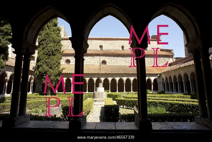 : FRANCE. EASTERN PYRENEES. Arles-sur-Tech. Abbey : FRANCE. EASTERN PYRENEES. Arles-sur-Tech. Abbey