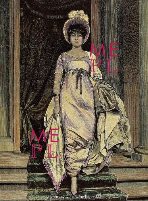 : France. First Empire. 1804-1820. Woman dressed to the Empire : France. First Empire. 1804-1820. Woman dressed to the Empire
