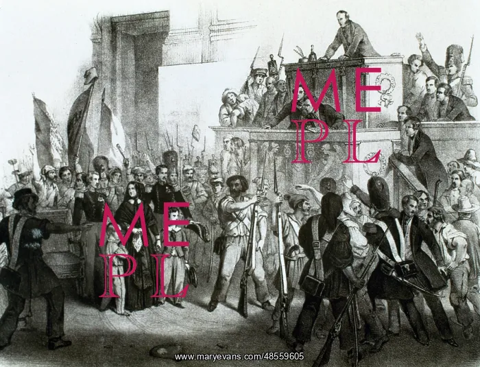 : France. Liberal Revolution, 1848. National Assembly invaded : France. Liberal Revolution, 1848. National Assembly invaded