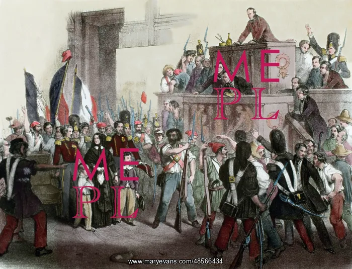 : France. Liberal Revolution, 1848. National Assembly invaded : France. Liberal Revolution, 1848. National Assembly invaded