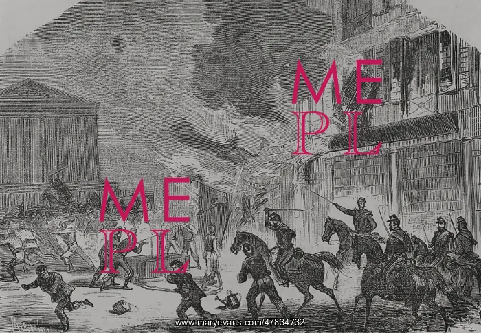 : France. Paris Commune. Arsonist firefighters surprised : France. Paris Commune. Arsonist firefighters surprised