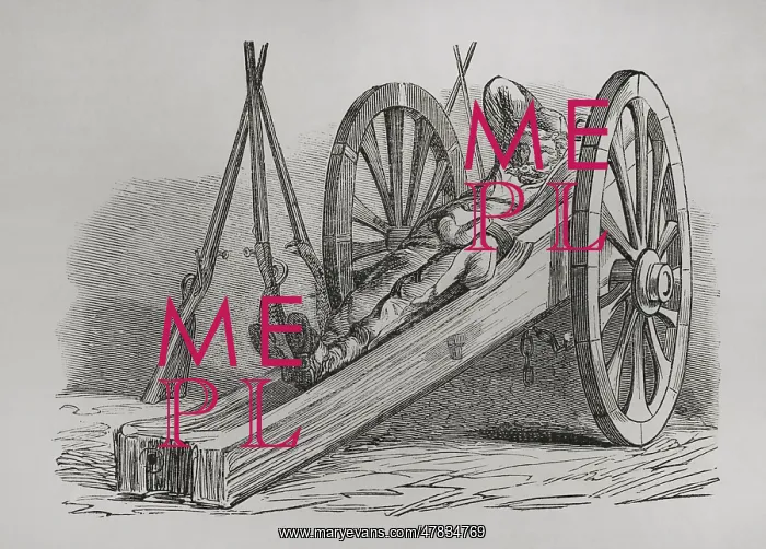 : France. Paris Commune. Communard. Gunner resting : France. Paris Commune. Communard. Gunner resting