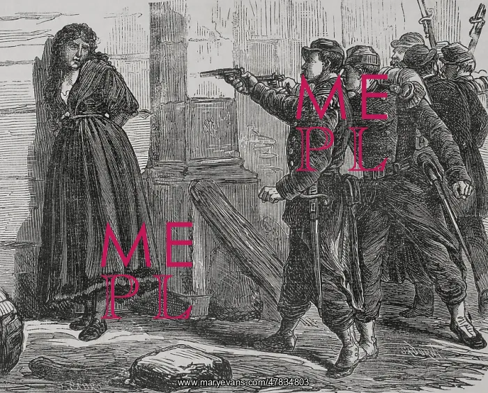 : France. Paris Commune. Execution of a petroleuse : France. Paris Commune. Execution of a petroleuse