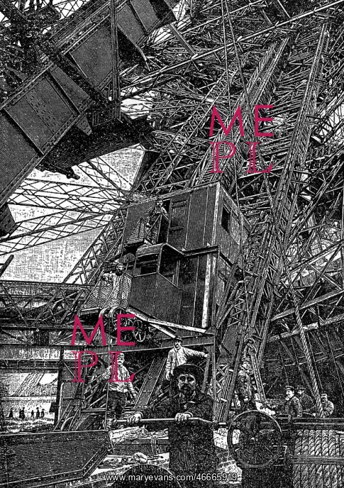 : France, Paris, Eiffel tower, construction site : France, Paris, Eiffel tower, construction site