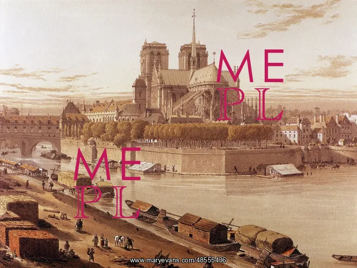  : France. Paris. Notre Dame in 1750