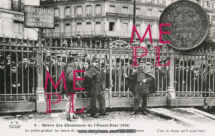 : France - Strike of the Western (State) railwaymen : France - Strike of the Western (State) railwaymen