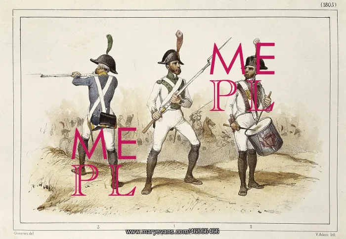 : France. Uniforms of 1805. Litography : France. Uniforms of 1805. Litography