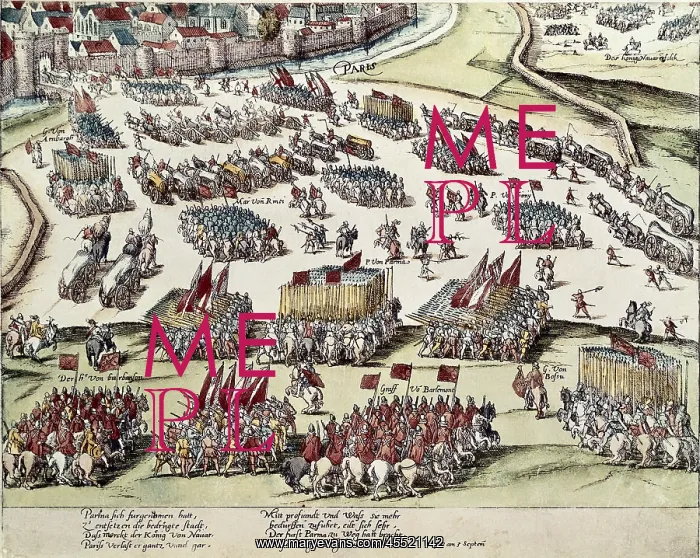 : France. Wars of Religion. Siege of Paris (3rd : France. Wars of Religion. Siege of Paris (3rd