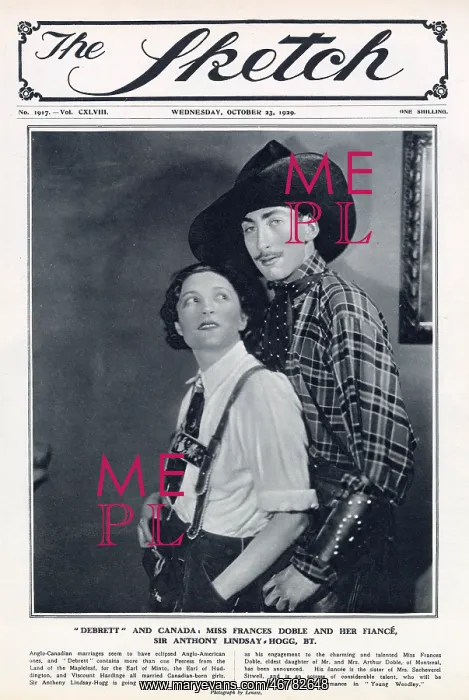 : Frances Doble and Sir Anthony Lindsay-Hogg : Frances Doble and Sir Anthony Lindsay-Hogg