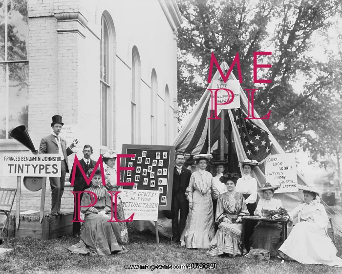 : Frances Johnston Tintype Tent, 1903 : Frances Johnston Tintype Tent, 1903