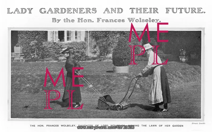 : Frances Wolseley Mowing : Frances Wolseley Mowing