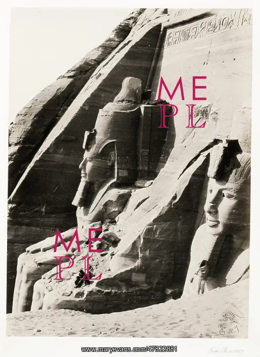 : Francis Frith, Egypt. c.1857 - rock carving, Abu Simbel : Francis Frith, Egypt. c.1857 - rock carving, Abu Simbel
