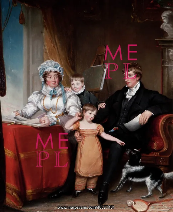 : Francis Johnston, his Wife and Two Nephews : Francis Johnston, his Wife and Two Nephews