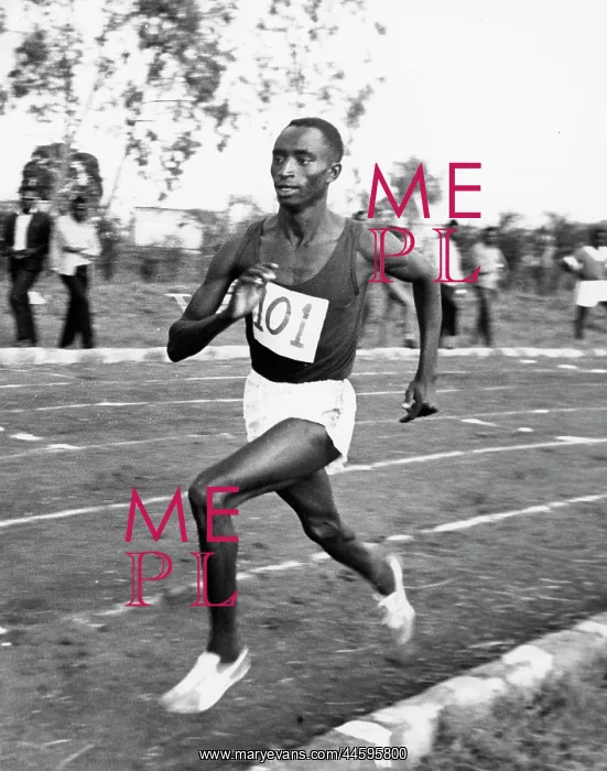 : Francis Kathenge, Kamba runner in action during : Francis Kathenge, Kamba runner in action during