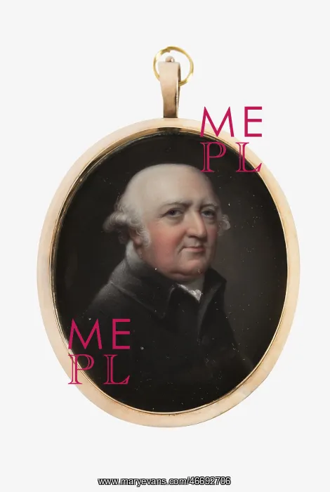 : Francis Willis by Henry Bone, c1800 : Francis Willis by Henry Bone, c1800