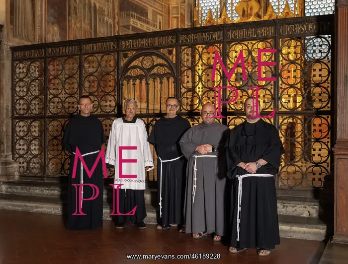 : Franciscan Friars, Santa Croce, Florence, Tuscany, Italy : Franciscan Friars, Santa Croce, Florence, Tuscany, Italy