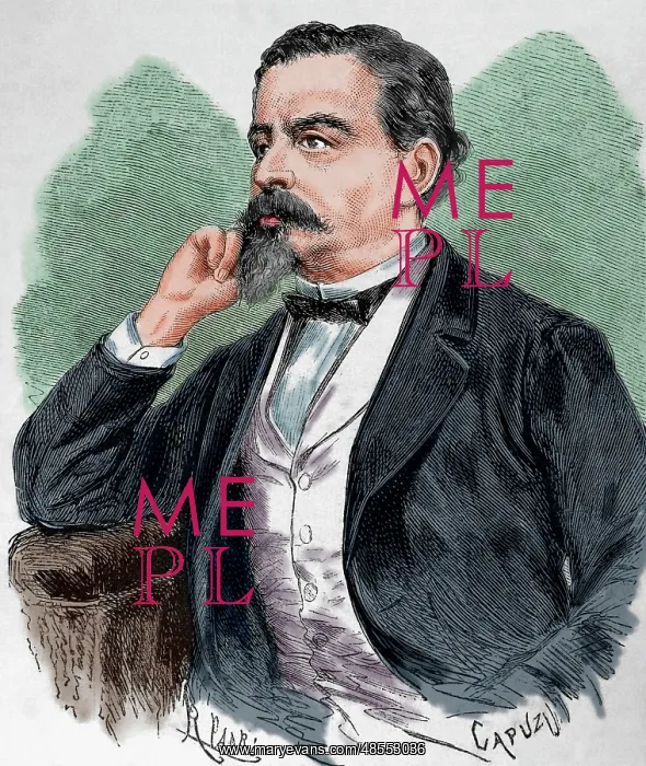 : Francisco Camprodon Lafont (1816-1870). Engraving. Colored : Francisco Camprodon Lafont (1816-1870). Engraving. Colored
