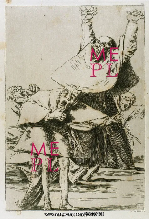 : Francisco Goya (1746-1828). Caprices. Plaque 80. It is time : Francisco Goya (1746-1828). Caprices. Plaque 80. It is time