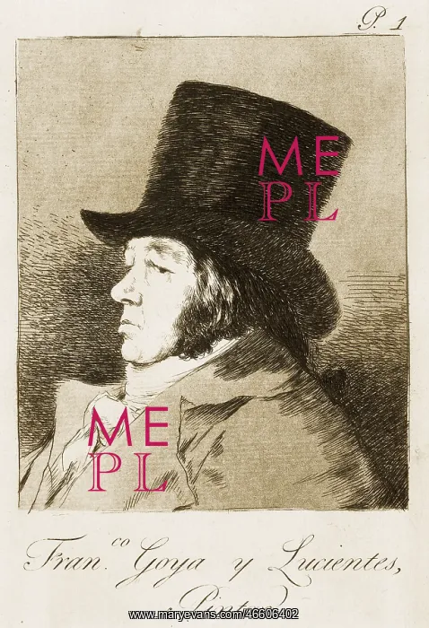 : Francisco de Goya y Lucientes, painter. Capricho plate 1 : Francisco de Goya y Lucientes, painter. Capricho plate 1