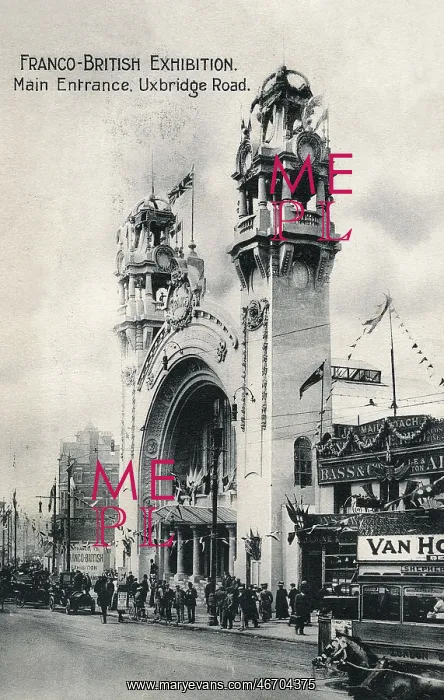: Franco-British Exhibition - Main Entrance, Uxbridge Road : Franco-British Exhibition - Main Entrance, Uxbridge Road