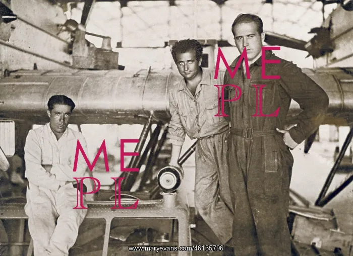 : Franco and three flight colleagues : Franco and three flight colleagues