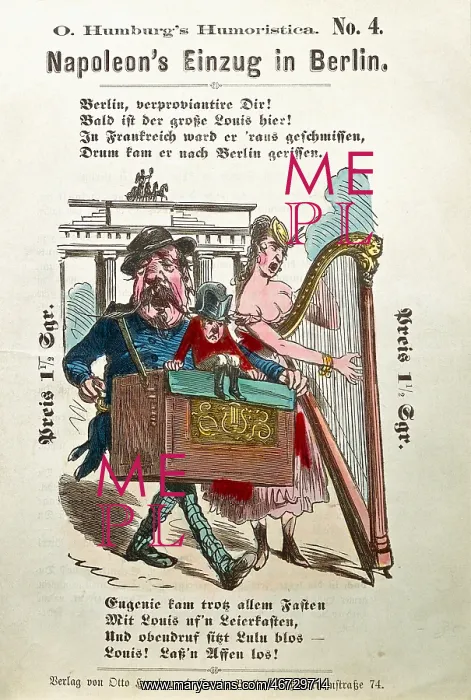 : Franco-Prussian War 1870 / 1871, satirical leaflet : Franco-Prussian War 1870 / 1871, satirical leaflet