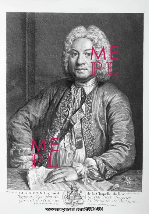 : Francois Couperin, engraving : Francois Couperin, engraving