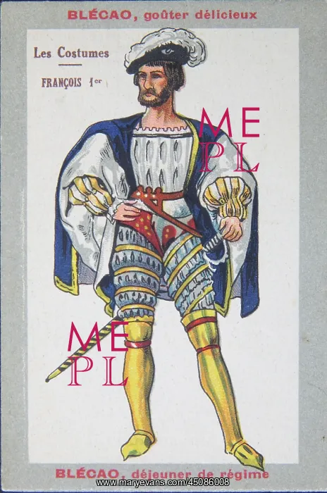 : Francois I, advertising card : Francois I, advertising card