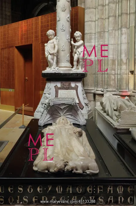 : Francois II monument and effigy of Isabelle of : Francois II monument and effigy of Isabelle of