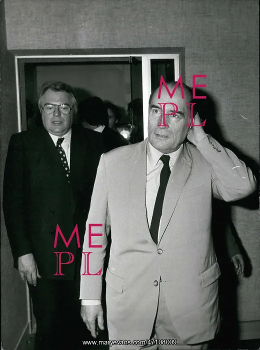 : Francois Mitterrand and Pierre Mauroy during elections : Francois Mitterrand and Pierre Mauroy during elections