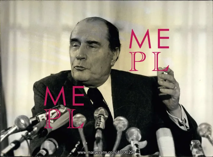  : Francois Mitterrand at press conference