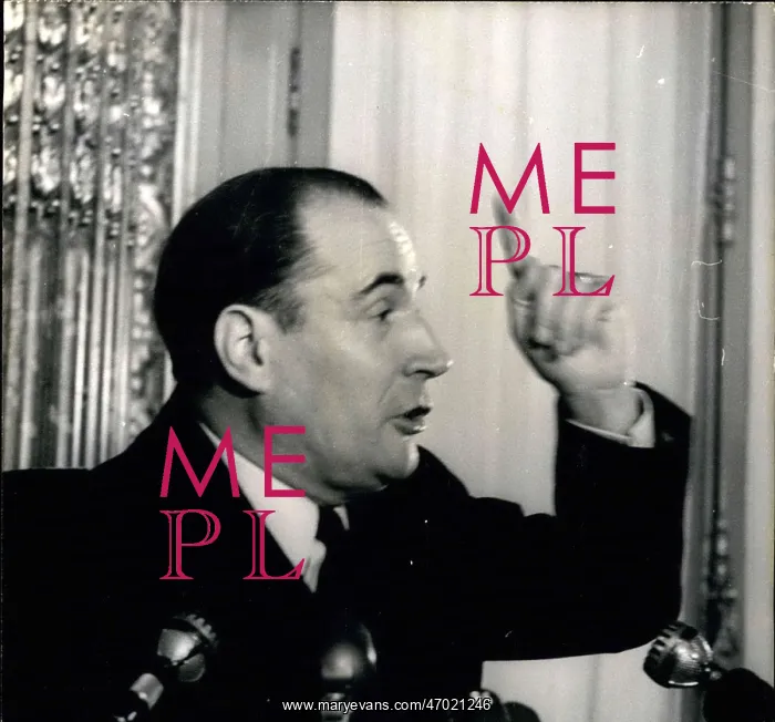 : Francois Mitterrand responds to De Gaulle TV message : Francois Mitterrand responds to De Gaulle TV message