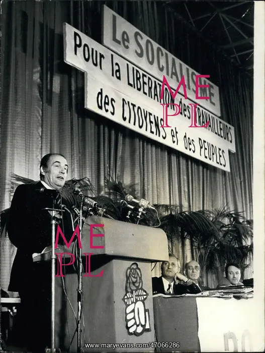 : Francois Mitterrand at Socialist Party's 3rd Convention : Francois Mitterrand at Socialist Party's 3rd Convention