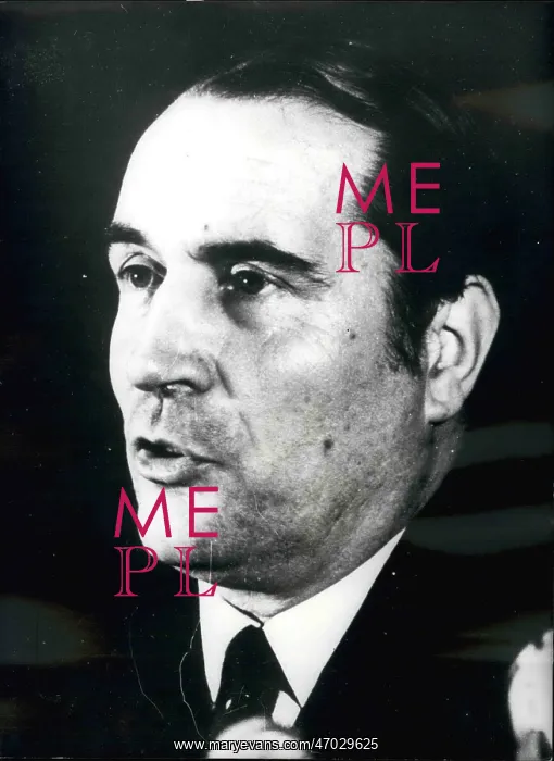 : Francois Mitterrand speaking at press conference : Francois Mitterrand speaking at press conference