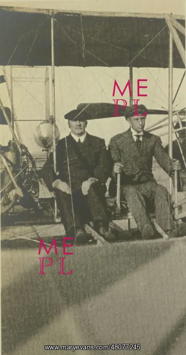 : Frank Hedges Butler and Wilbur Wright after the flight : Frank Hedges Butler and Wilbur Wright after the flight