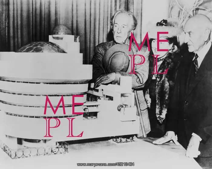 : Frank Lloyd Wright, Baroness Hilla Rebay, ? : Frank Lloyd Wright, Baroness Hilla Rebay, ?