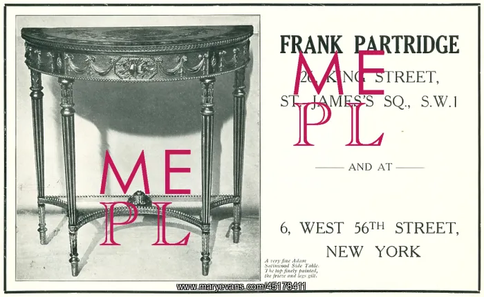 : Frank partridge Advertisement : Frank partridge Advertisement