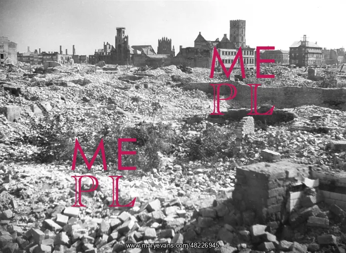 : Frankfurt an der Oder in ruins, 1945 : Frankfurt an der Oder in ruins, 1945