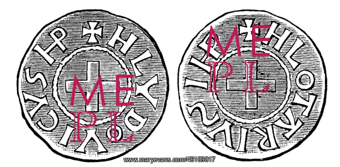 : Frankish Empire, denarius : Frankish Empire, denarius