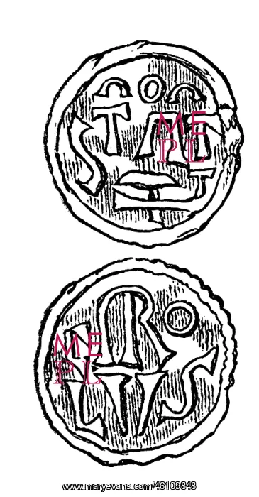 : Frankish Empire, denarius, by emperor Charlemagne : Frankish Empire, denarius, by emperor Charlemagne