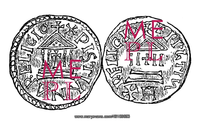 : Frankish Empire, denarius, by emperor Louis the Pious : Frankish Empire, denarius, by emperor Louis the Pious