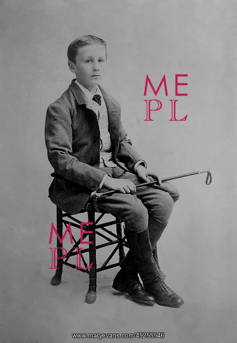 : Franklin D. Roosevelt at age 11 in a riding habit : Franklin D. Roosevelt at age 11 in a riding habit