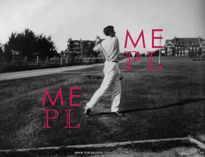 : Franklin D. Roosevelt playing golf at Campobello : Franklin D. Roosevelt playing golf at Campobello