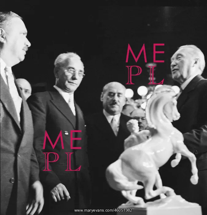 : Franz Jonas and Konrad Adenauer : Franz Jonas and Konrad Adenauer