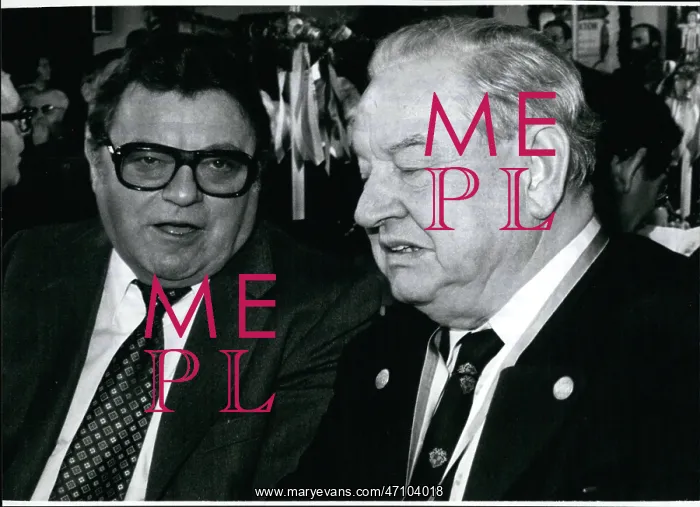 : Franz Josef Strauss and Alfons Goppel, Bavaria, Germany : Franz Josef Strauss and Alfons Goppel, Bavaria, Germany