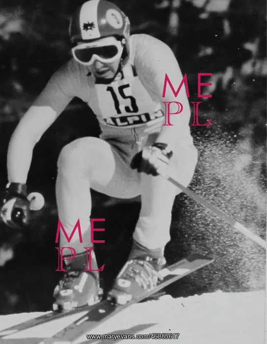: Franz Klammer on the Downhill at the Olympic Winter : Franz Klammer on the Downhill at the Olympic Winter
