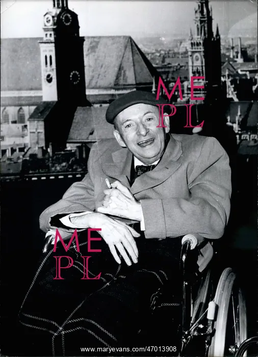 : Franz Schonberner, writer and former editor, in Munich : Franz Schonberner, writer and former editor, in Munich