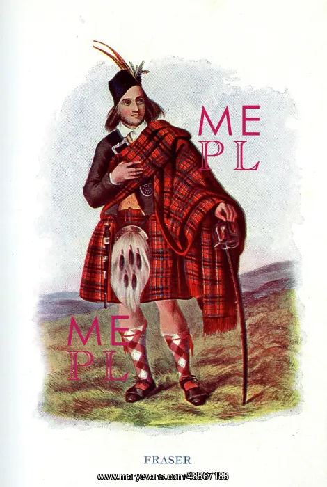 : Fraser, Traditional Scottish Clan Costume : Fraser, Traditional Scottish Clan Costume